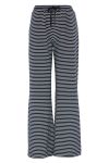 Continue - Bukser - Roberta Jersey Stripe - Blue/white