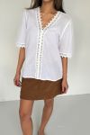 Continue - Bluse - Daisy - White