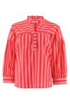 Continue - Bluse - Ida - Stribe Pink