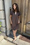 Continue - Kjole - Christel Dress - Brown