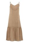 Continue - Kjole - Joey Strap Dress - Nougat