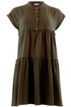 Continue - Kjole - Jytte Solid Dress - Army