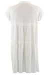 Continue - Kjole - Jytte Solid Dress - White