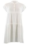 Continue - Kjole - Jytte Solid Dress - White