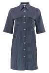 Continue - Kjole - Kajsa Striped Dress - 204 Denim
