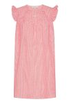 Continue - Kjole - Lilly Stripe Dress - Red Stripe