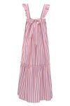 Continue - Kjole - Lulu Stripe Dress - Stribe Pink