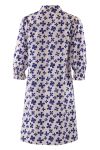 Continue - Kjole - Viola Dress - Blue Flowerprint