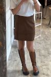 Continue - Nederdel - Jeanne Skirt - Brown