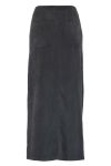 Continue - Nederdel - Linnea Skirt Velvet - Black