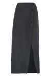 Continue - Nederdel - Linnea Skirt Velvet - Black