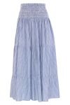 Continue - Nederdel - Majse stripe skirt - Rose/blue stripe