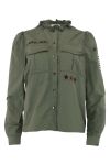 Continue - Skjorte - Mili Patch Shirt - Army