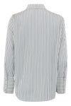 Continue - Skjorte - Selma New Stripe - Offwhite/Blue Stripe