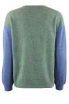 Continue - Strik - Blend 2 Colour Knit - Green/Blue