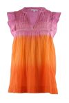 Continue - Top - Joey Dip Dye SS - Orange/Oink Dip
