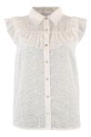 Continue - Top - Kassandra Anglaise - White