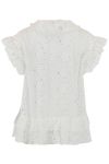 Continue - Top - Lee Fringles Anglaise SS - White