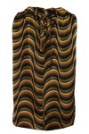 Continue - Top - Liva Cirkel Print - Brown Mix