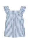 Continue - Top - Lulu Bow Top 14563  - Light Blue Stripe