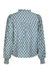 Neo Noir - Bluse - Delsie Print Blouse - Smoke Blue