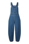 Pieces - Jumpsuit - Alice Oversize Dungaree - Medium Blue Denim (Levering i august)