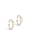 Enamel - Øreringe - Hoops, Twistie Love - Gold