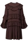 YAS - Kjole - YASRimone 7/8 Dress - Coffee Bean (Levering midt august)
