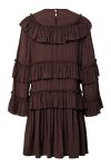 YAS - Kjole - YASRimone 7/8 Dress - Coffee Bean (Levering midt august)