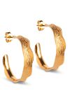 Enamel - Øreringe - Ane Large Hoops - Guld