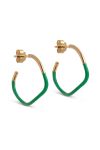 Enamel - Øreringe - Sway Hoops - Grass Green
