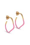 Enamel - Øreringe - Sway Hoops - Pink
