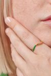 Enamel - Ring - Sway Ring - Grass Green