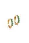 Enamel - Øreringe - Hoops Paula 10 mm - Grass Green