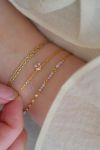 Enamel - Armbånd - Bracelet Claire - Moonstone/Rose Pink/Light Champagne