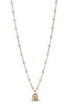 Enamel - Halskæde - Necklace Lola Refined - Light Pink
