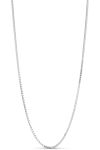 Enamel - Halskæde - Box Chain Necklace - Sølv 