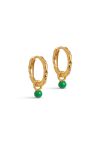 ❤︎ Enamel - Øreringe - Hoops Belle - Grass Green