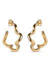 Enamel - Øreringe - Curly Hoops - Gold