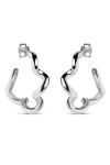 Enamel - Øreringe - Curly Hoops - Silver 