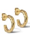 Enamel - Øreringe - Hali Hoops 15,5 mm - Gold