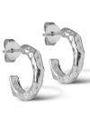 Enamel - Øreringe - Hali Hoops 15,5 mm - Silver