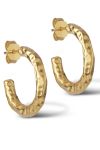 Enamel - Øreringe - Hali Hoops 20 mm - Gold 