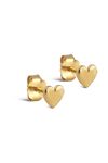 Enamel - Øreringe - Heart Studs - Gold 