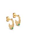 Enamel - Øreringe - Hoops Felie - Grass Green