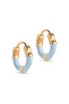 Enamel - Øreringe - Hoops Lina Large - Light Blue