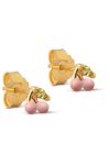 Enamel - Øreringe - Stud Cherry - Light pink