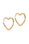 Enamel - Øreringe - Organic Heart Medium - Gold