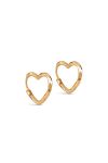 Enamel - Øreringe - Organic Heart Small - Gold