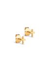 Enamel - Øreringe - Studs Protective Cross - Gold